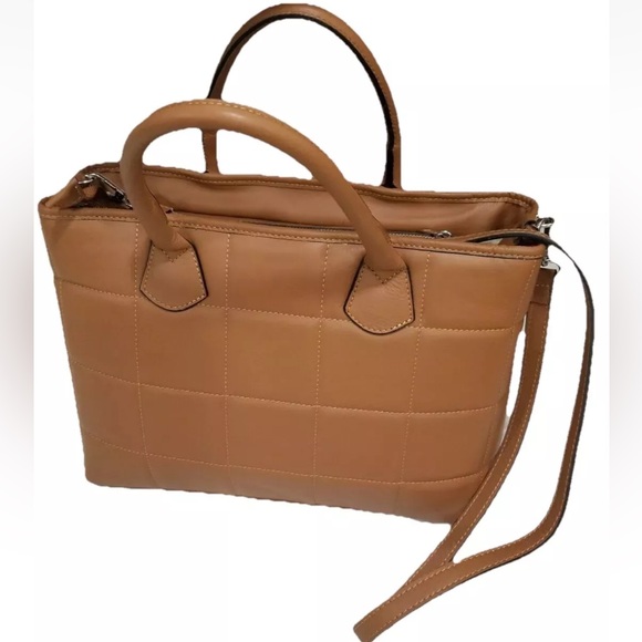 NWT 🇮🇹 AB A. Bellucci Brown Leather Shoulder Crossbody Bag Made in Italy 🇮🇹 - Picture 3 of 15